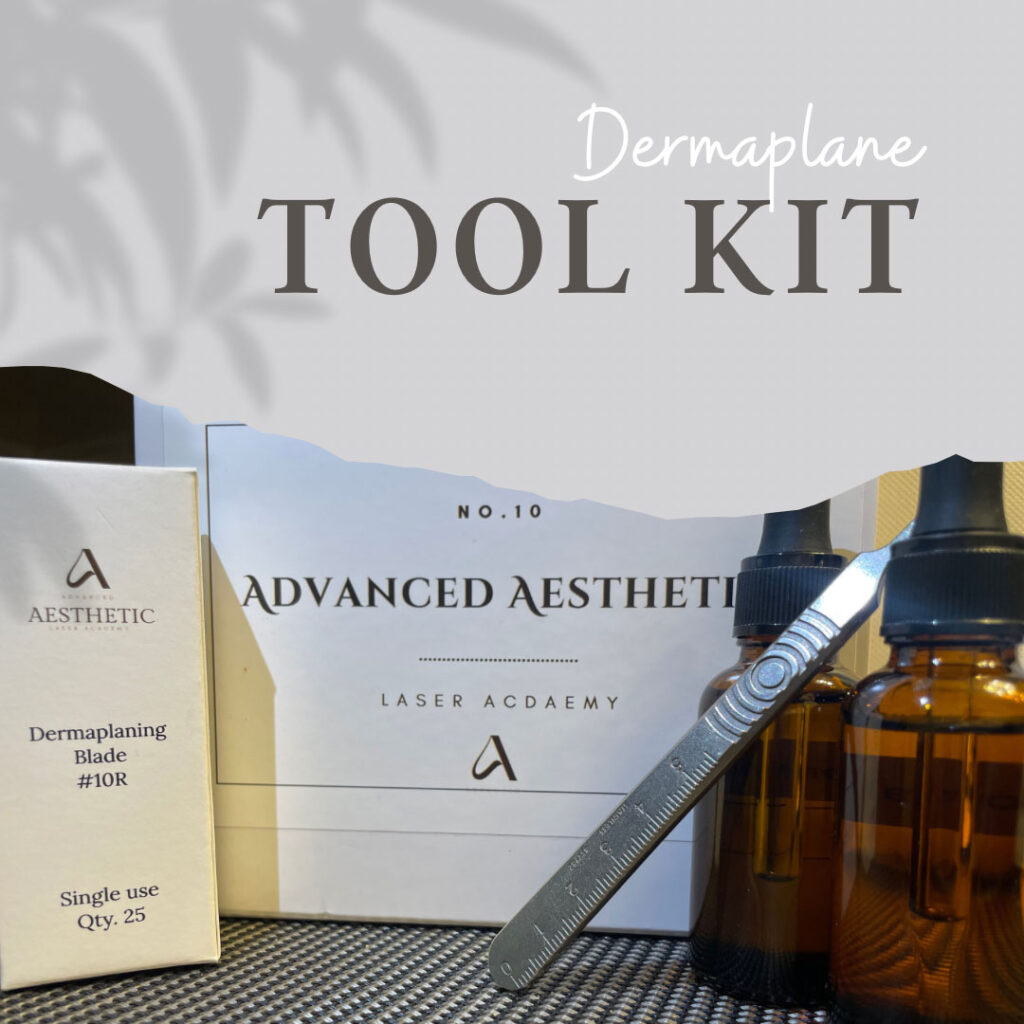 esthetics dermaplane tool kit